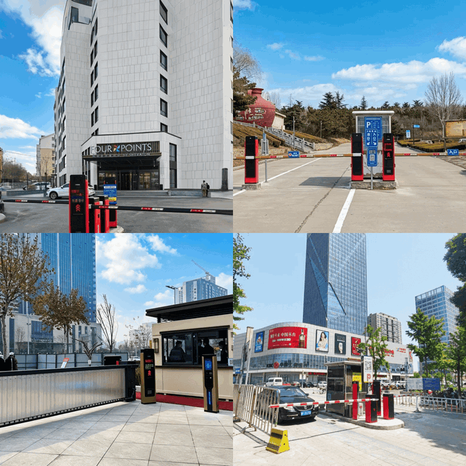 Electronic RFID Parking Boom Barrier Gate System with 6-Meter Arm - Smart Long Arm Vehicle Access Control Solution