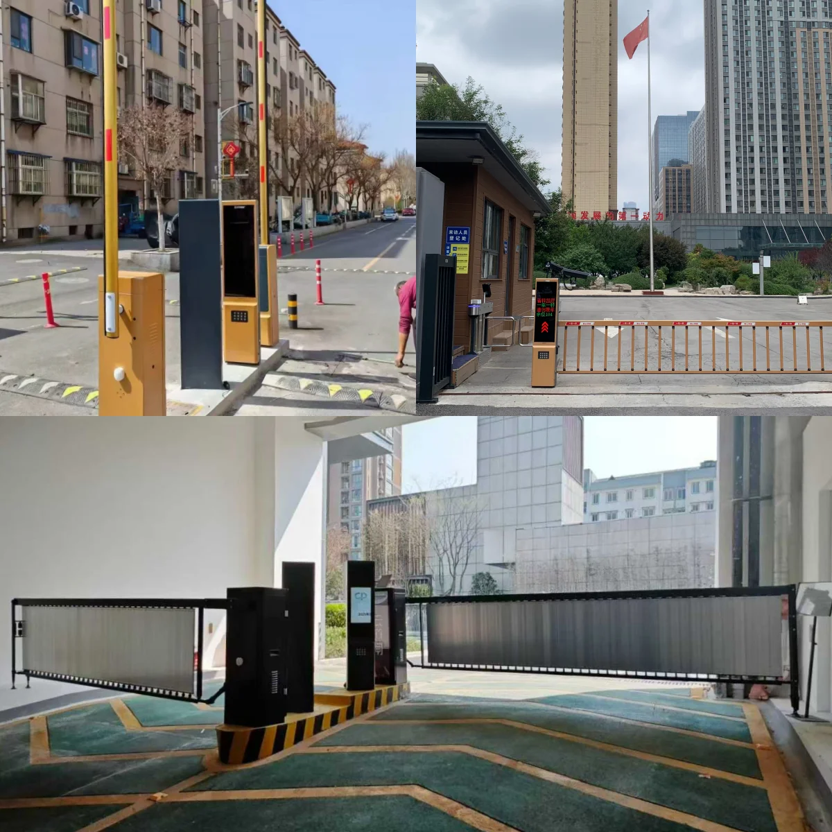 Adjustable DC Motor Boom Barrier Gate for Vehicle Access - Smart Battery Backup Motorized Traffic Gate & Perimeter Security System