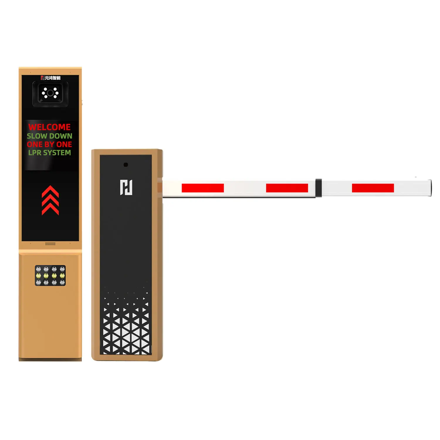 بوابة حاجز بدون فرش سريعة 6 ثوانٍ مع ذراع بوم ألمنيوم مقوى