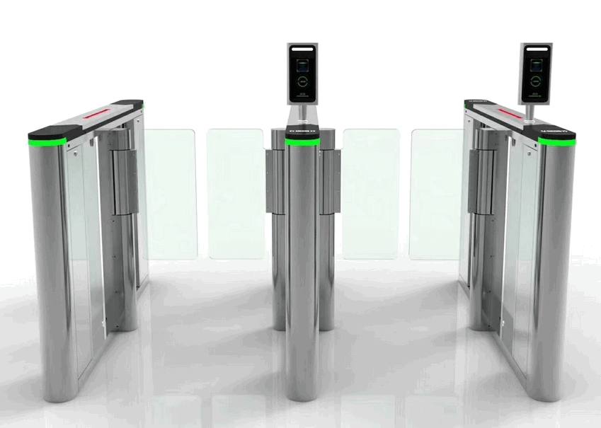 بوابة سرعة بصرية دوارة RFID عالية السرعة لأمن ردهة الشركات