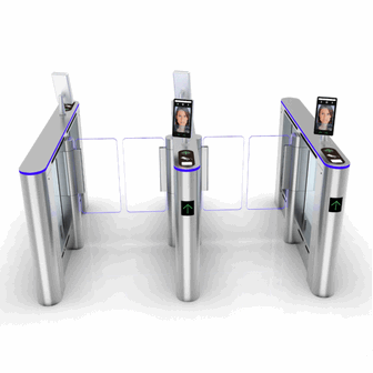 بوابة سرعة بصرية دوارة RFID عالية السرعة لأمن ردهة الشركات