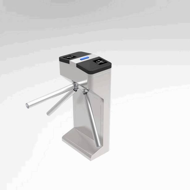 Semi-Automatic Tripod Turnstile Gate - IP44 Weatherproof Pedestrian Barrier with Integrated RFID Access Control System