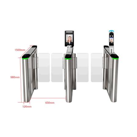 Anti-Collision Automatic Swing Barrier Turnstile Gate with Integrated RFID and QR Code Scanner – Smart Infrastructure Solution for City-Wide Pedestrian Management