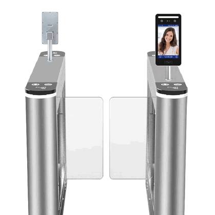 Baroxon commercial tripod turnstile gate deployed in Singapore corporate office lobby