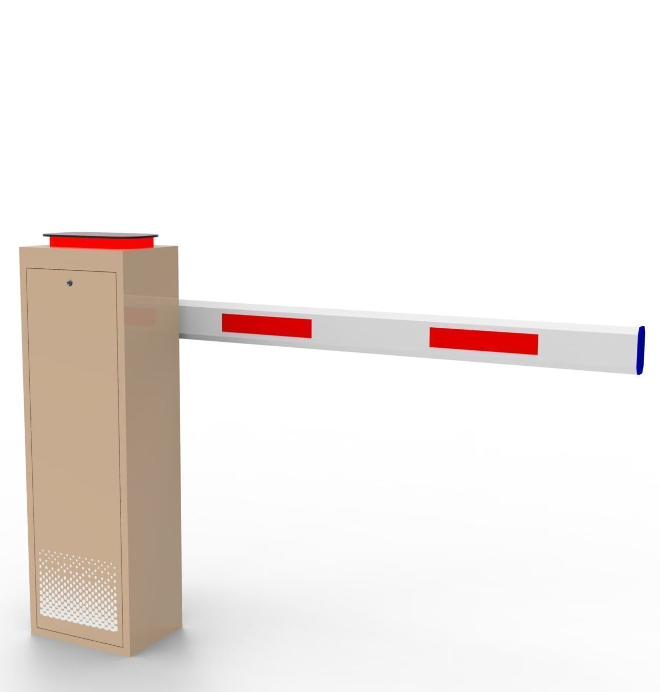 Commercial building access control barrier gate deployment