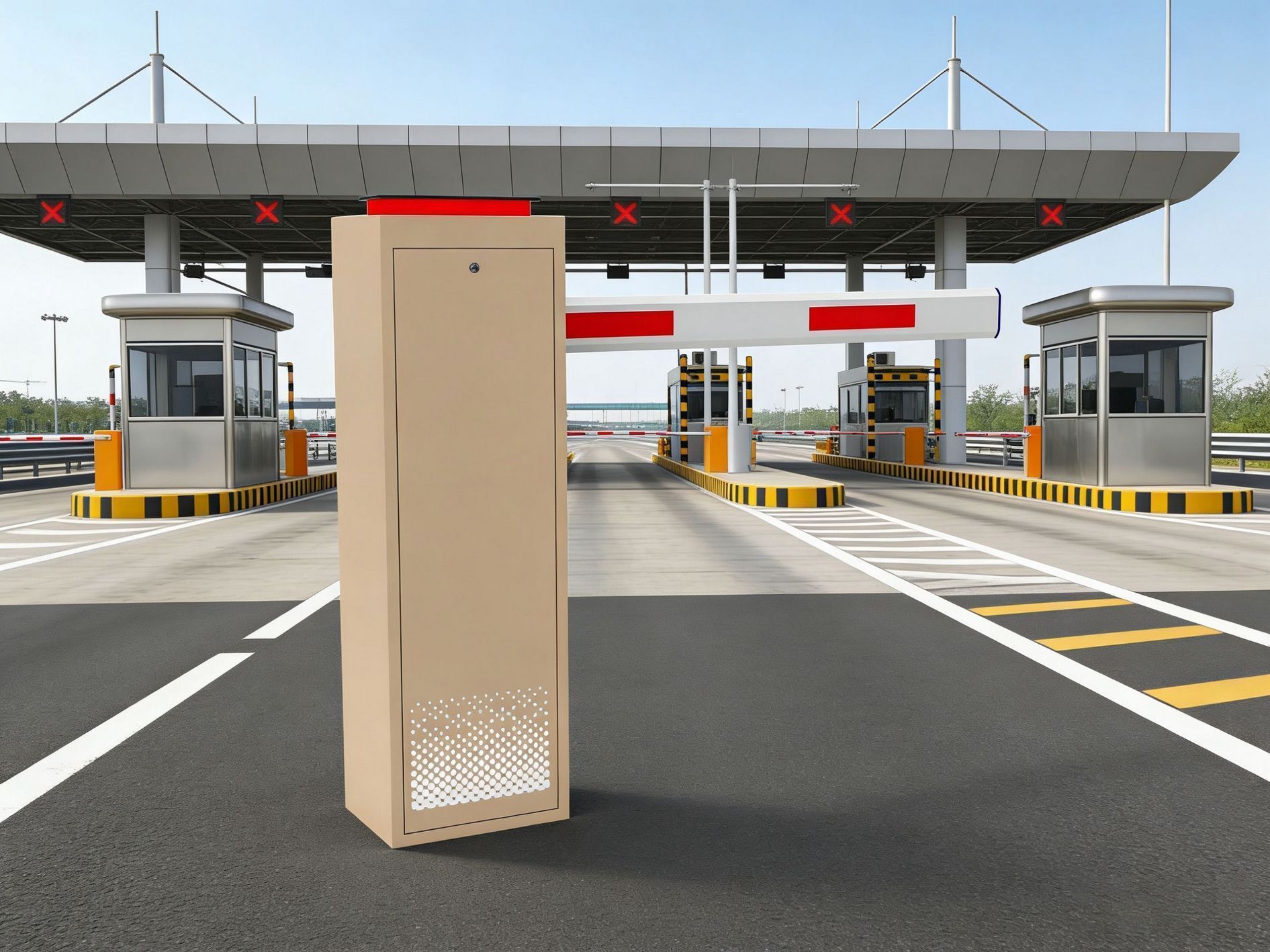 Baroxon automatic barrier gate housing profile view