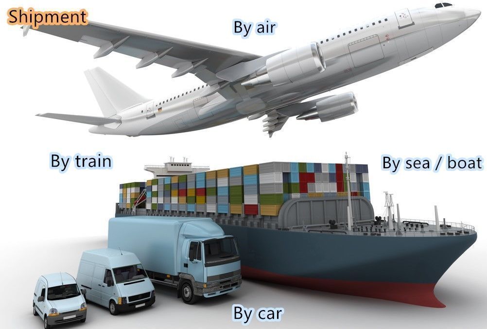 Fleet of container trucks distributing parking management equipment
