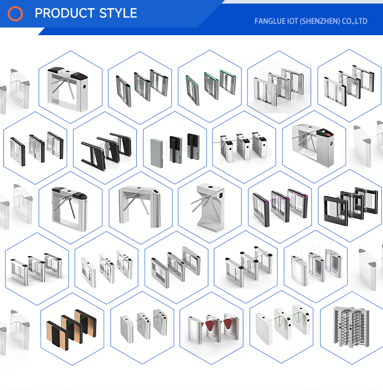 Detail view of swing turnstile components and mechanical parts for Singapore security installations