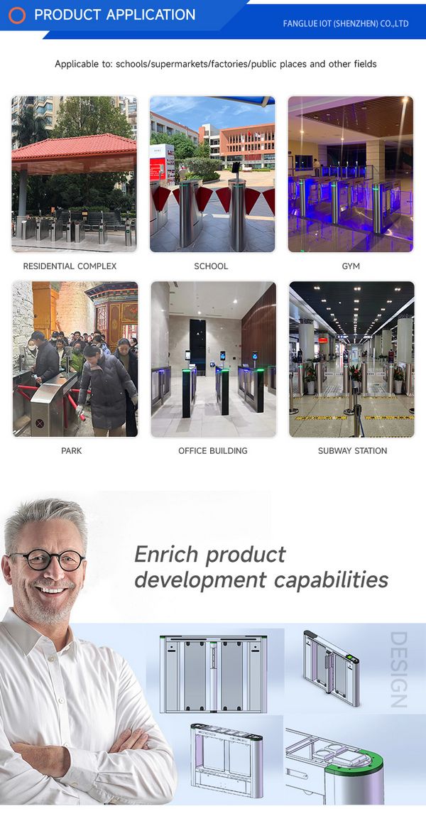 Advanced automatic office security entrance in Singapore commercial real estate