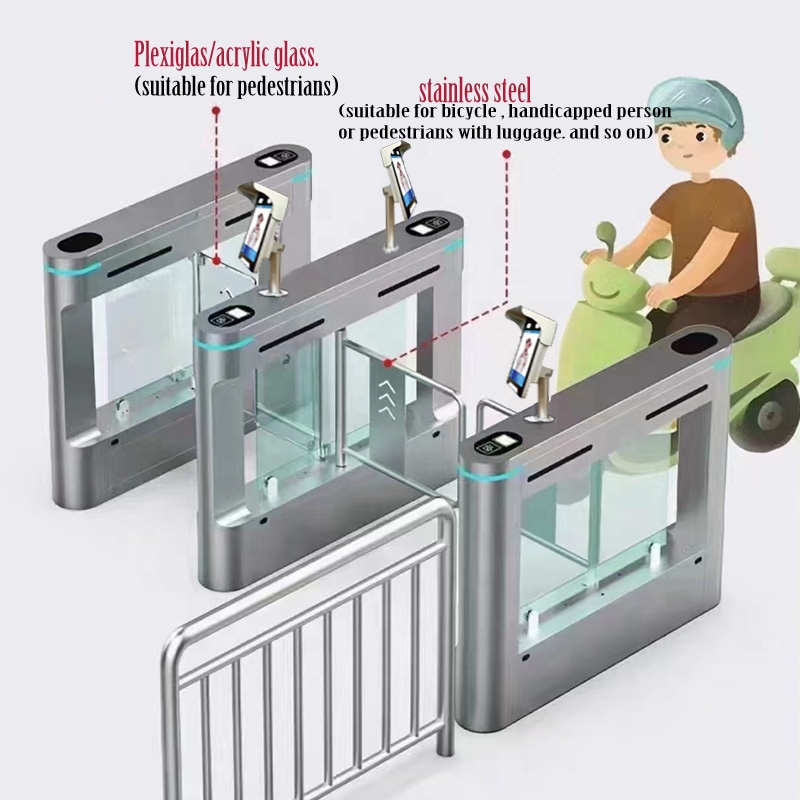 Wheelchair accessible turnstile for healthcare facilities
