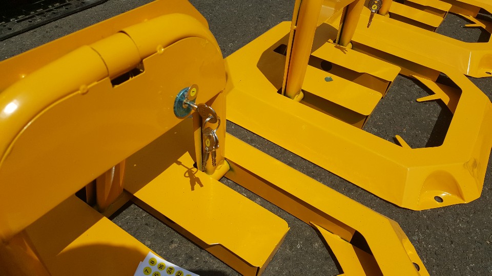 Baroxon heavy duty iron manual parking lock supplier Singapore commercial carpark