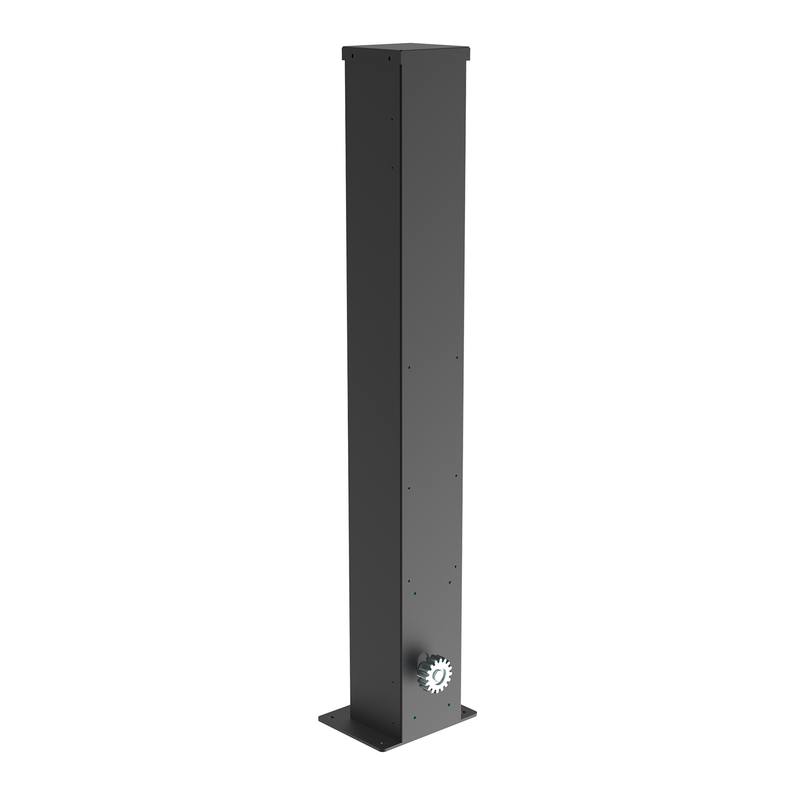 Modern minimalist sliding gate with high-torque invisible automation system