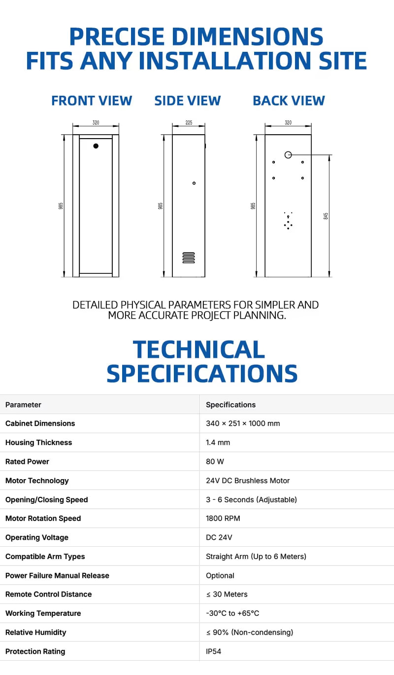 Baroxon commercial carpark automated boom barrier internal mechanism Singapore