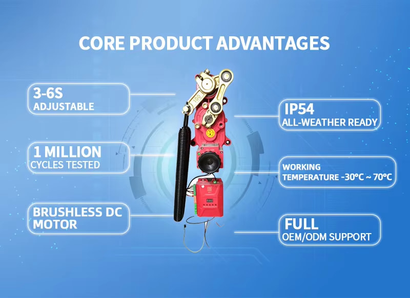DC brushless frequency conversion motor for high-cycle traffic gates Singapore