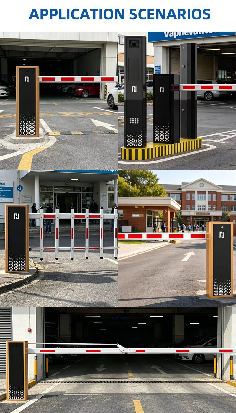Commercial parking lot installation with LPR camera and RFID integration Singapore